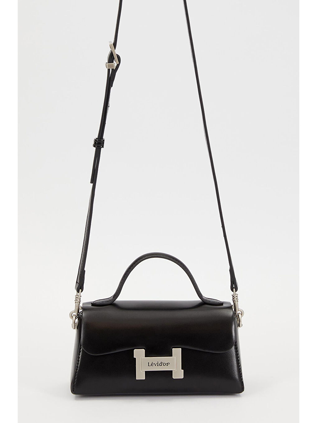 Küçük Boy Sert Deri Çanta 930238 Siyah