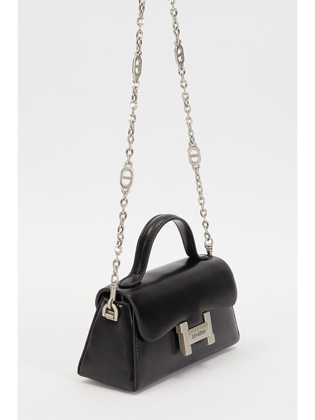 Küçük Boy Sert Deri Çanta 930238 Siyah-1