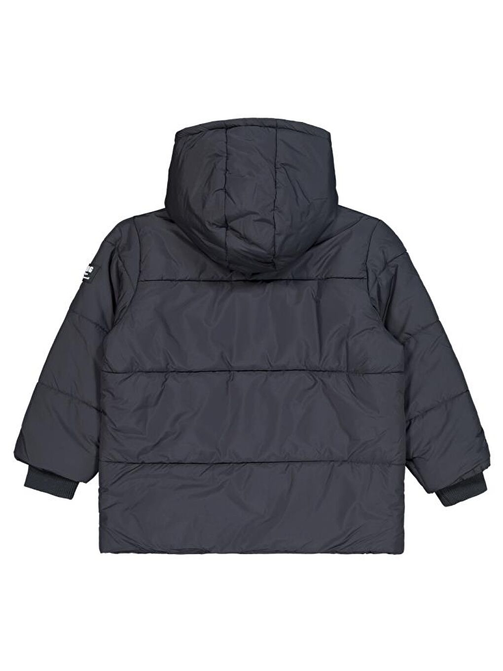 Antrasit Boys Kapüşonlu Şişme 6-9 Yaş Mont-3