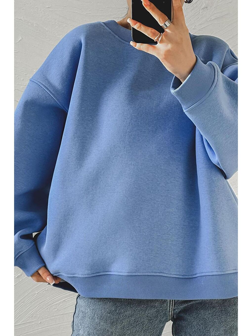 Mavi Bisiklet Yaka Basic Sweatshirt Mg1559-5