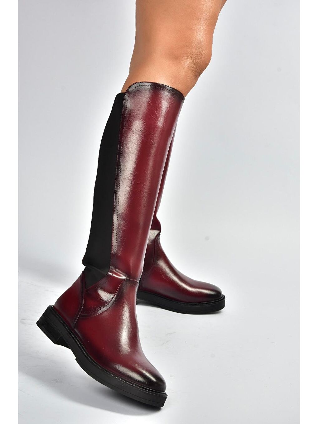 Bordo Kadın Çizme V312212360-1