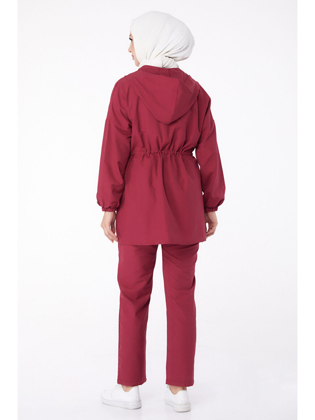 Önden Bağlamalı İkili Takım Bordo - 27073-4
