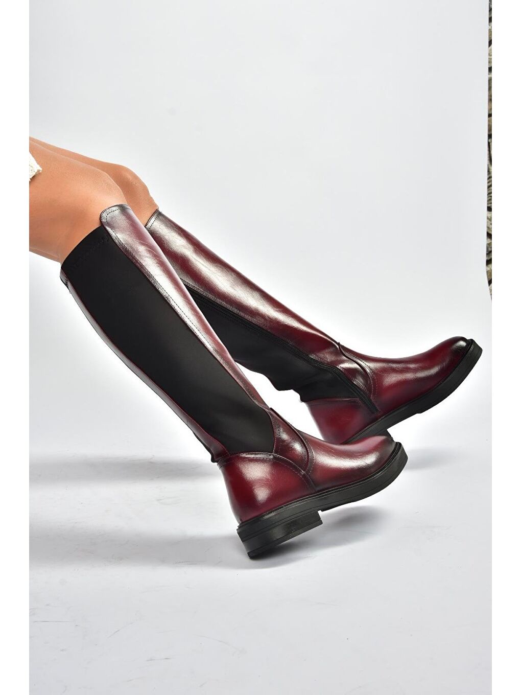 Bordo Kadın Çizme V312212360-2