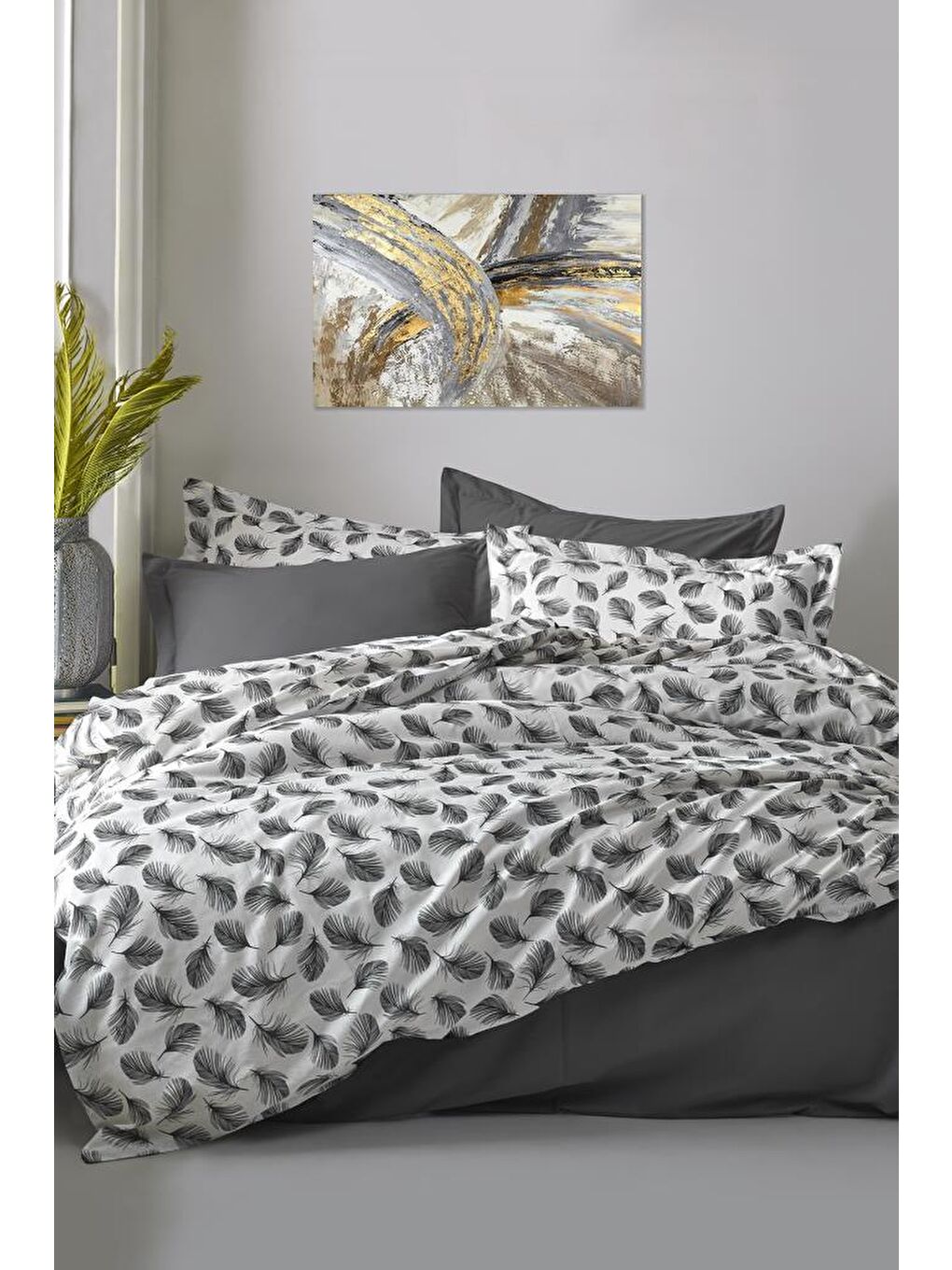 Karışık Asuman Çift Kişilik Nevresim Takımı