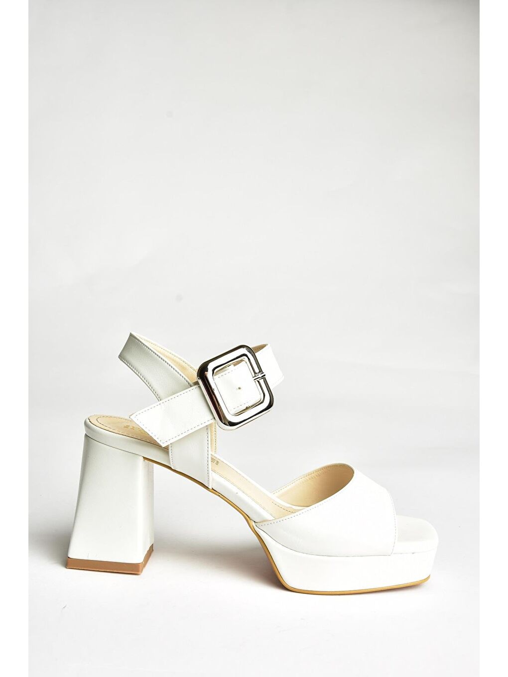 U8200097 Beyaz Kadın Topuklu Ayakkabı
