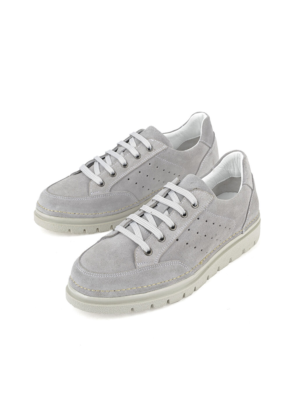 Kadın Hakiki Deri Sneaker 1511035Z62032 Gri-4