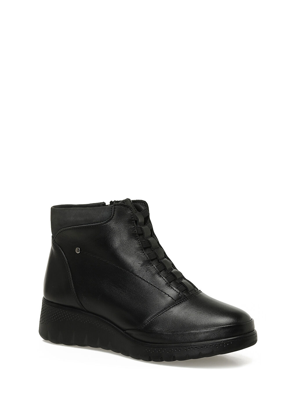 105653.Z5PR Siyah Kadın Dolgu Topuk Bot-1