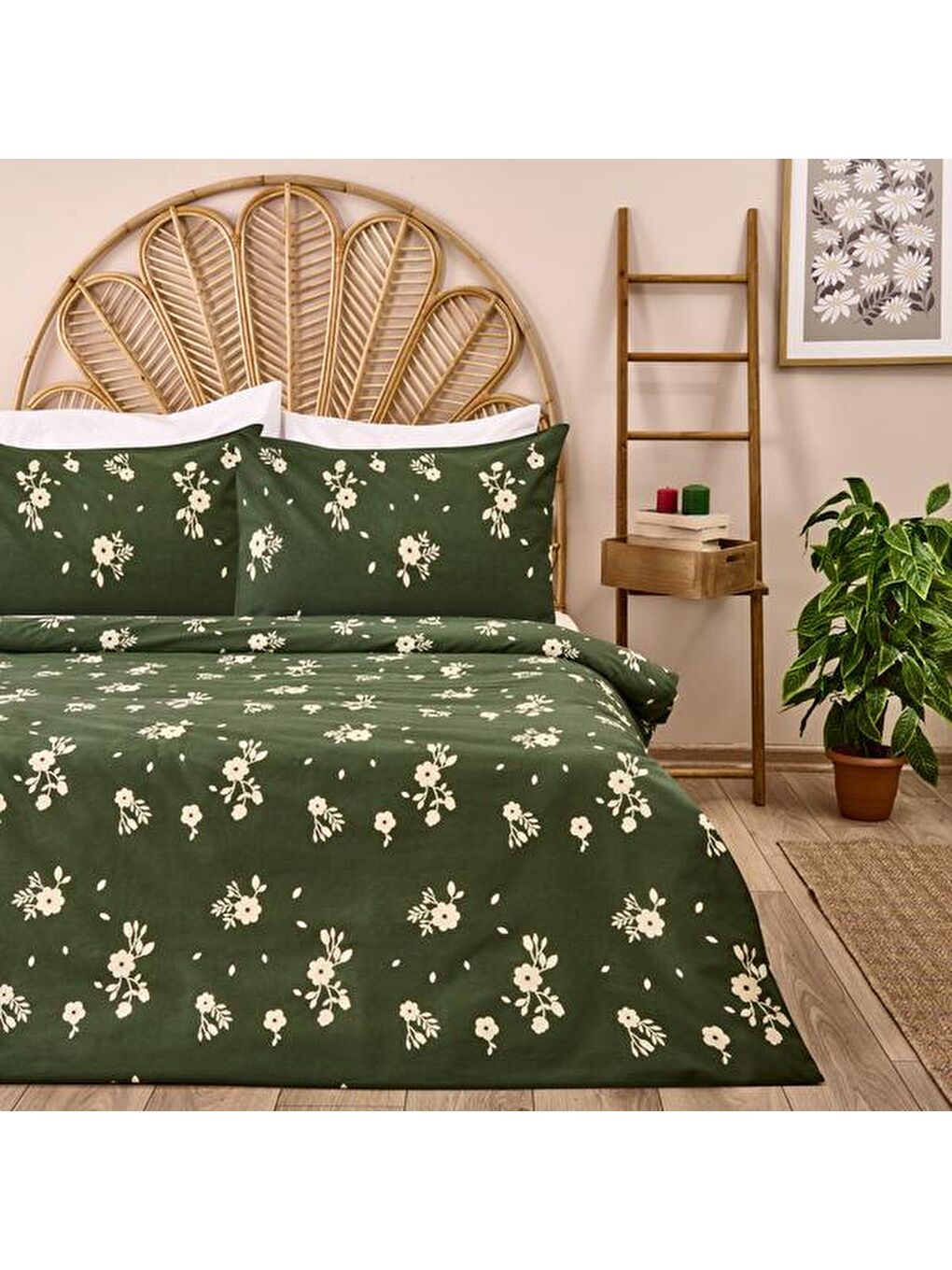 Soft Como Çift Kişilik Nevresim Takımı - Yeşil