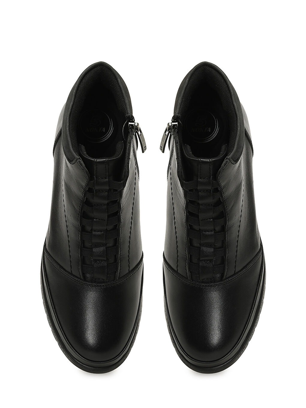 105653.Z5PR Siyah Kadın Dolgu Topuk Bot-3