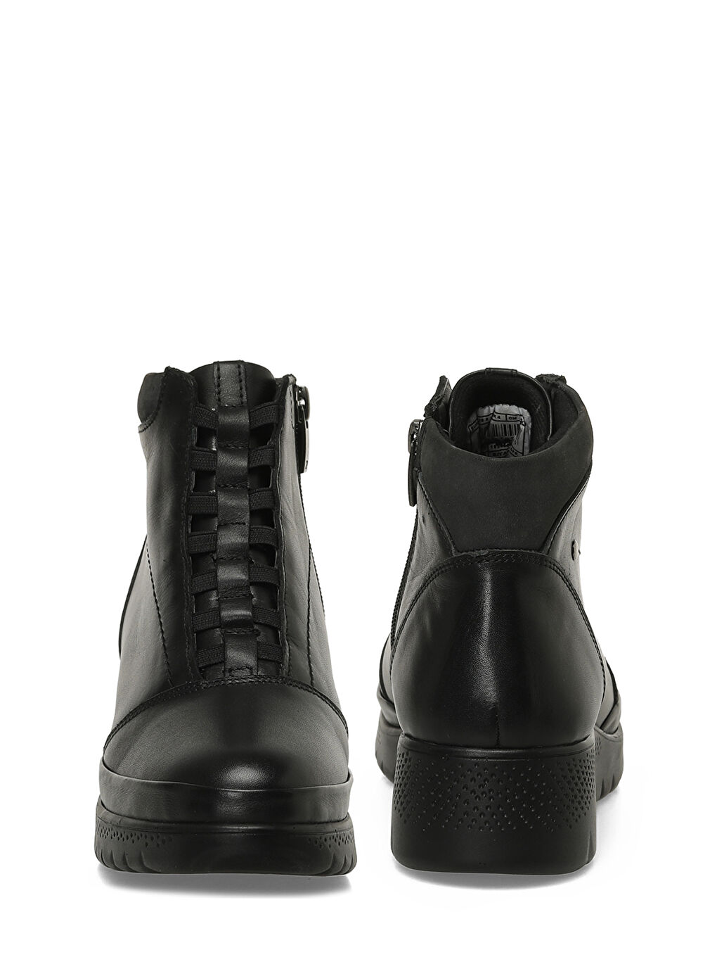 105653.Z5PR Siyah Kadın Dolgu Topuk Bot-4