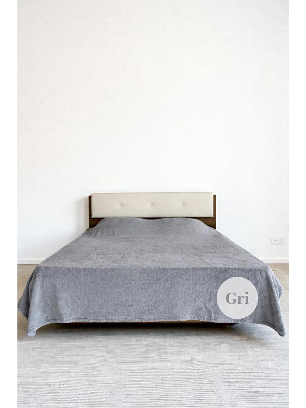 Welsoft Çift Kişilik Battaniye 200x220 cm Gri