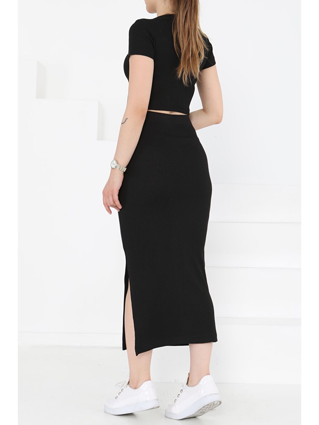 Kısa Kollu İkili Takım Siyah - 27231-3