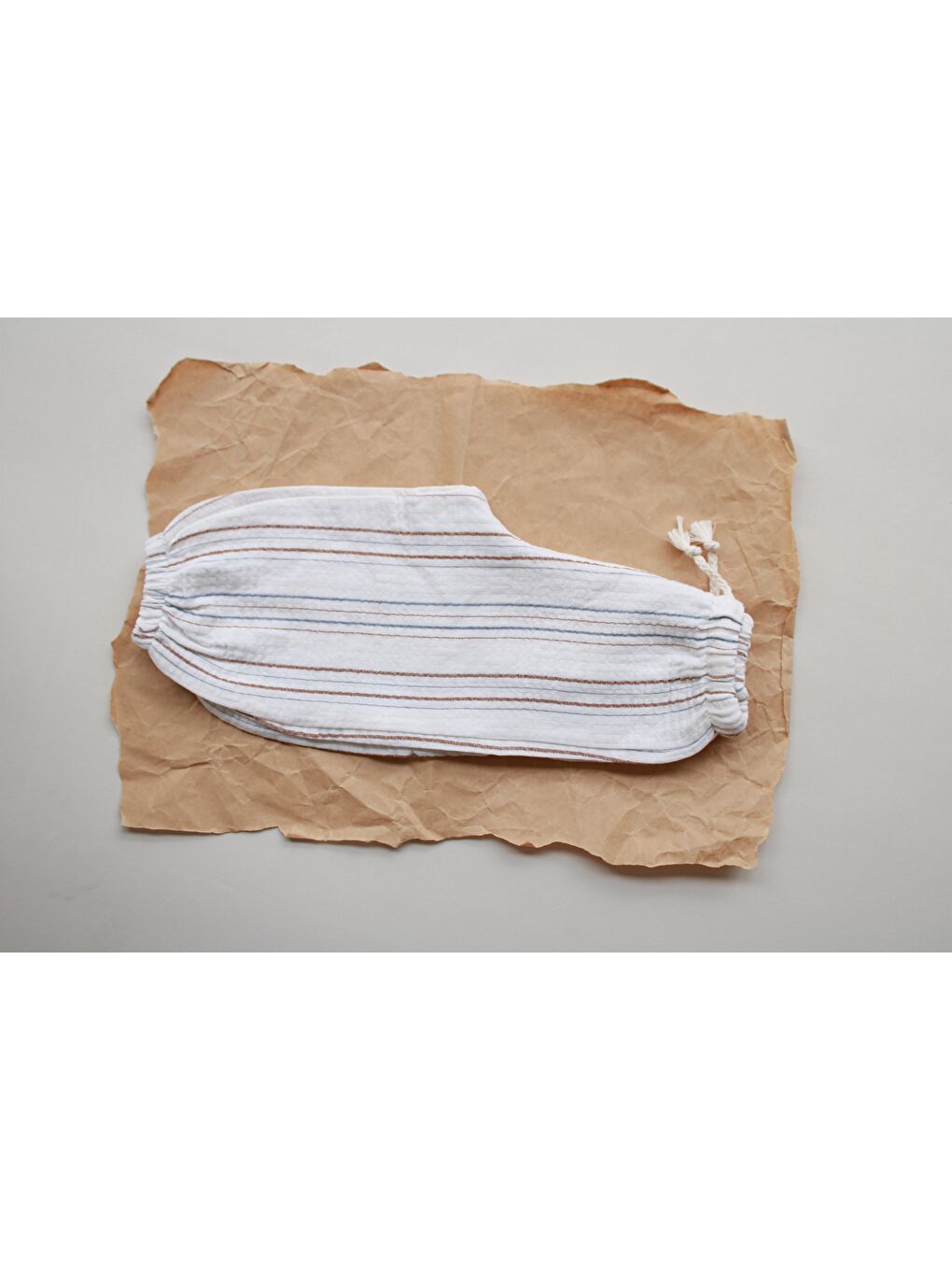 Kahverengi-İndigo Çizgili Pantolon-1