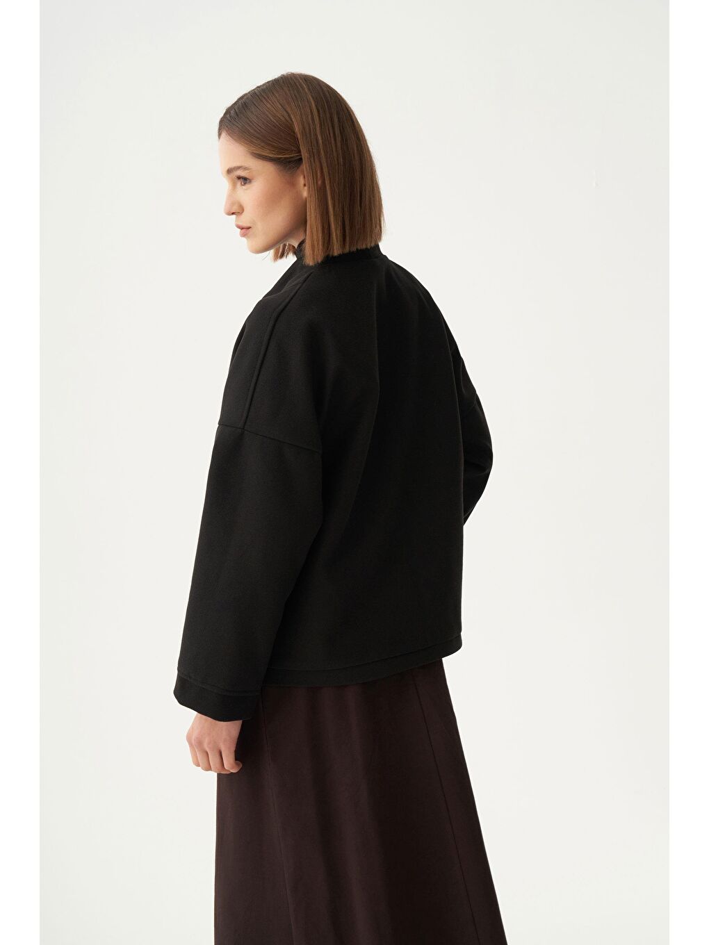 Siyah-Cepli Kısa Kaşe Ceket-3