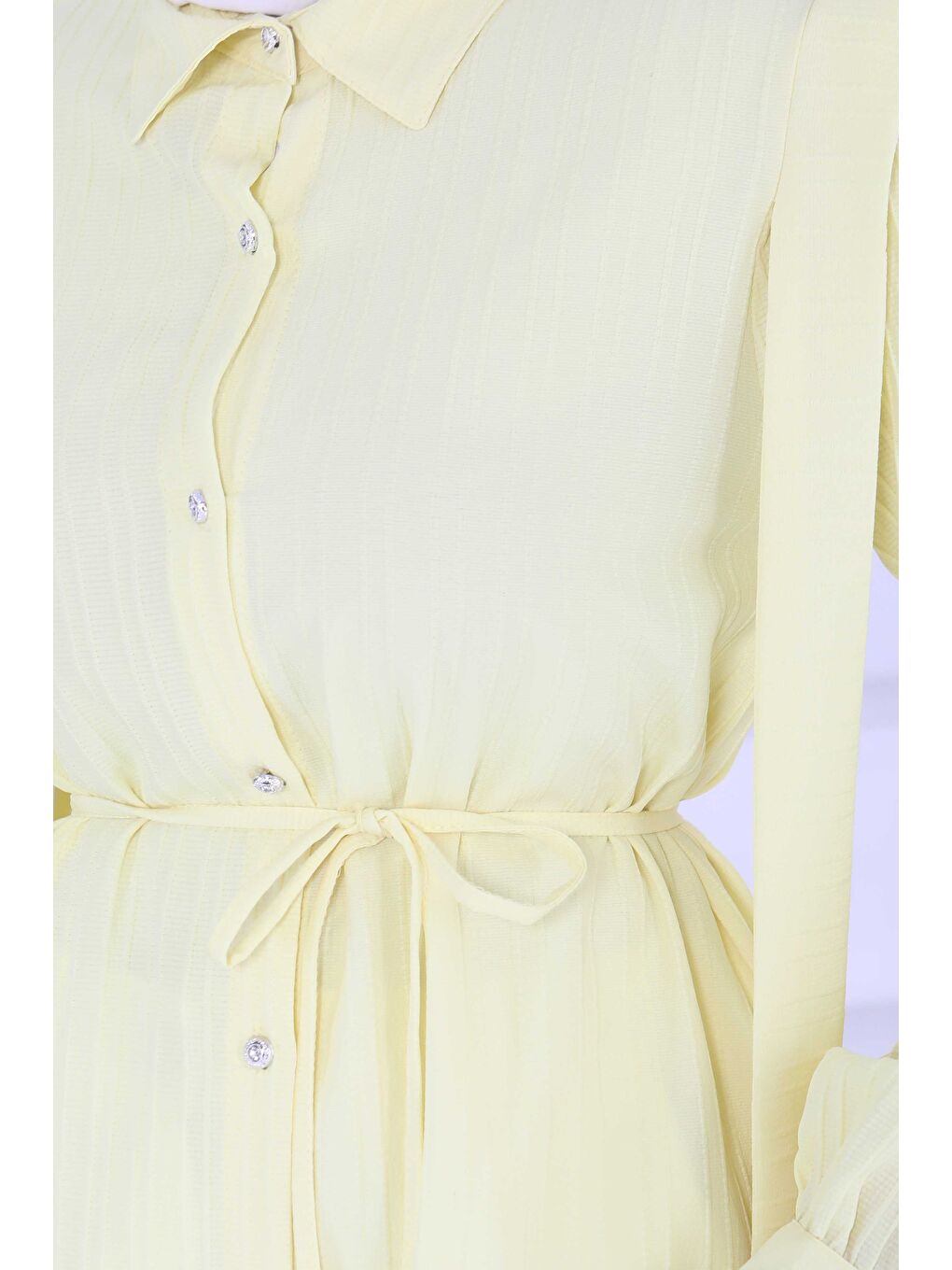 Sarı Omuz Bağlama Detaylı Tunik Sari - 27195-5