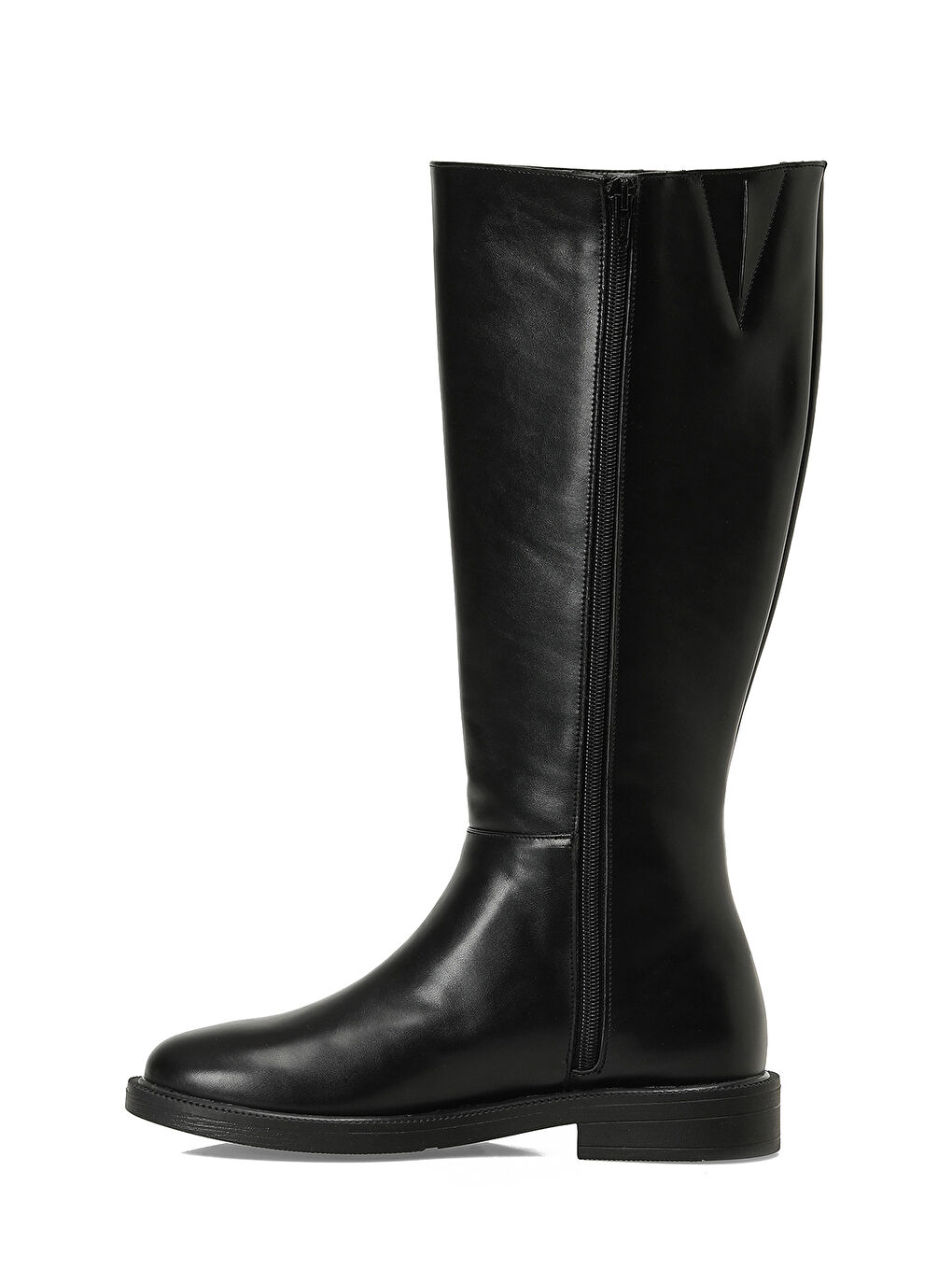 25K-7114 5PR Siyah Kadın Düz Çizme-2