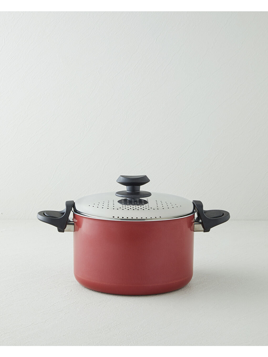 New Rio Premium Makarna ve Popcorn Tencere 22 cm Kırmızı