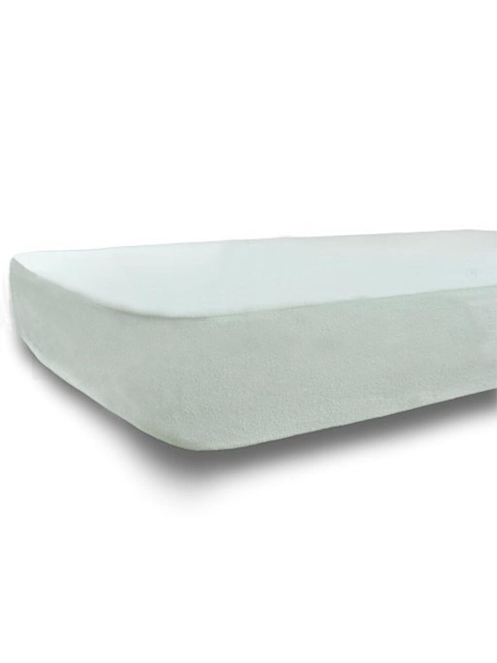 Beyaz Pamuklu Sıvı Geçirmez Fitted 120x200 Cm Tek Kişilik Alez-1