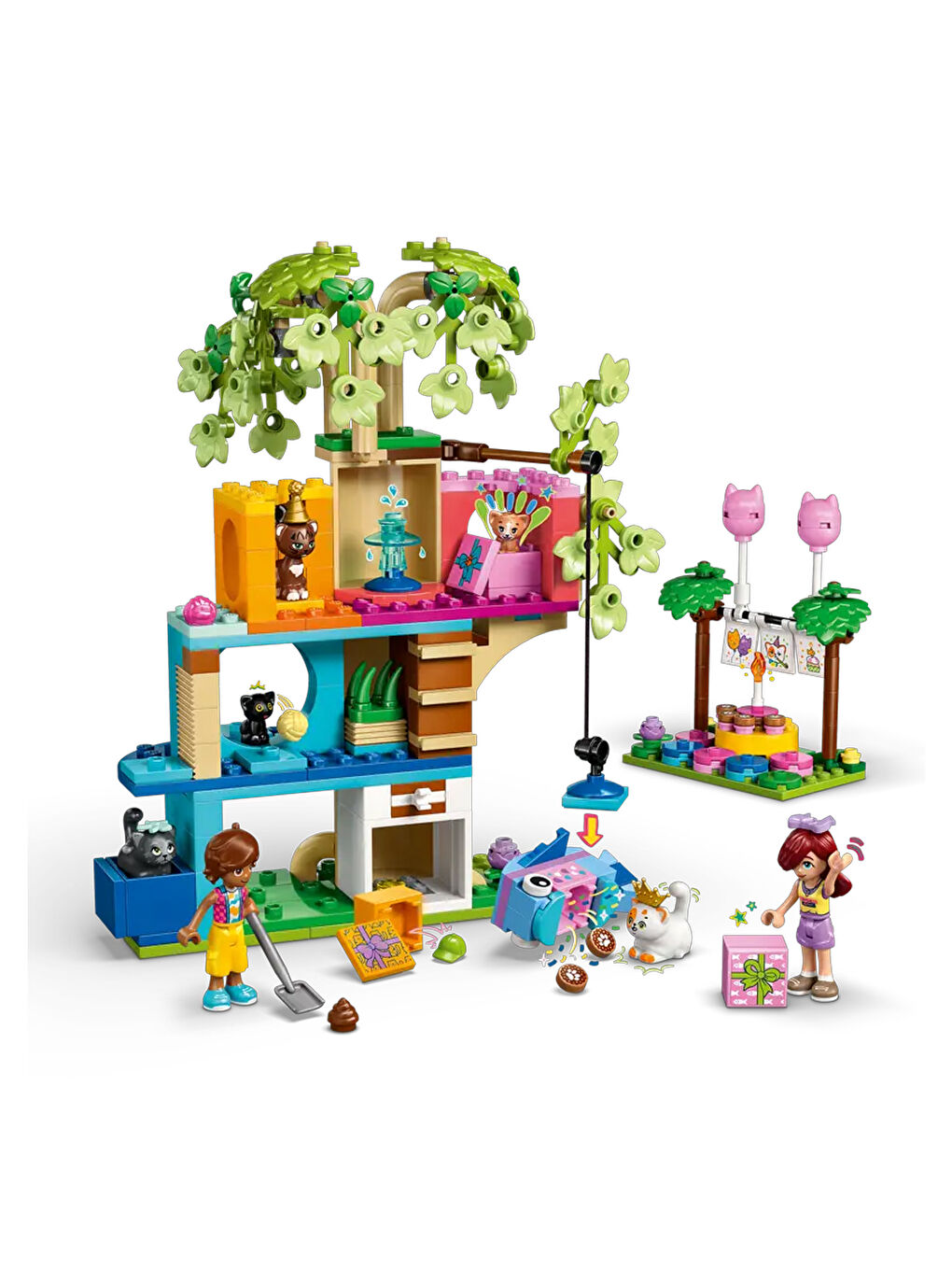 Friends Kedi Doğum Günü Partisi ve Ağaç Ev 42666-2