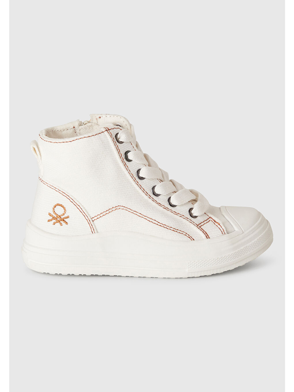 Erkek Çocuk Beyaz Logo Detaylı Sneaker