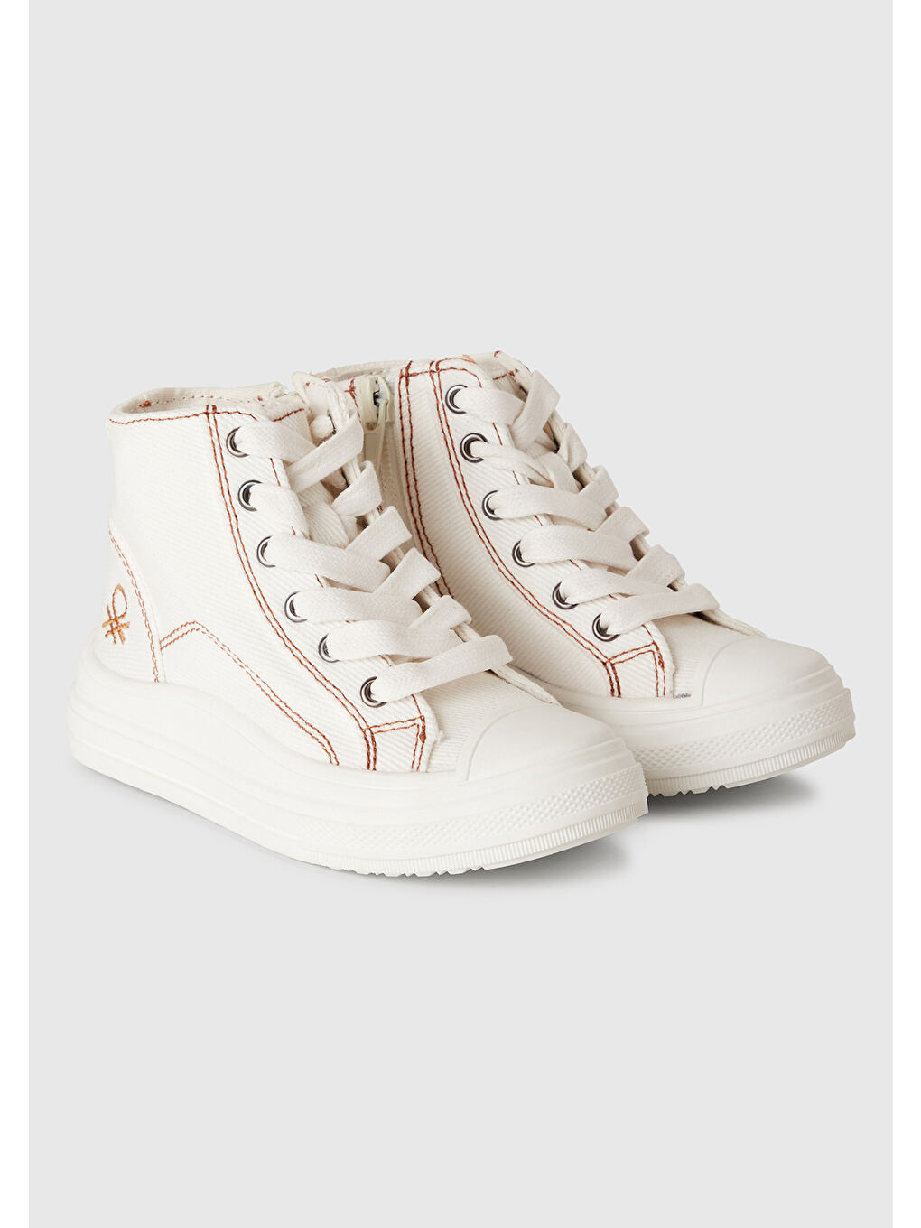 Erkek Çocuk Beyaz Logo Detaylı Sneaker-2