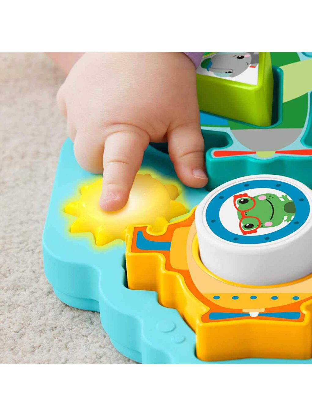 FISHER PRICE Renksiz Sesli ve Işıklı Arabalar Puzzle HRP31 - 1