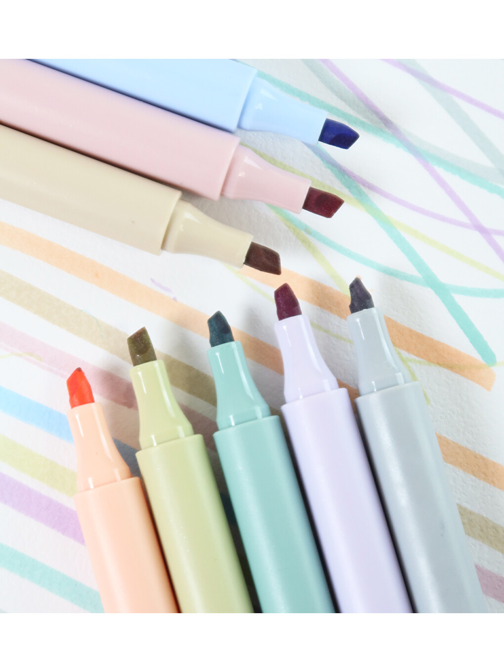 8 Li Soft Renkler Marker Kalem-1