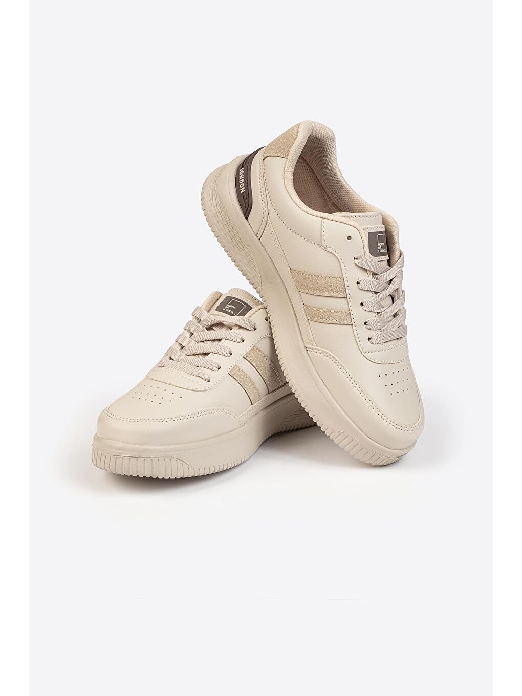 Bej Street Style Günlük Sneaker-5