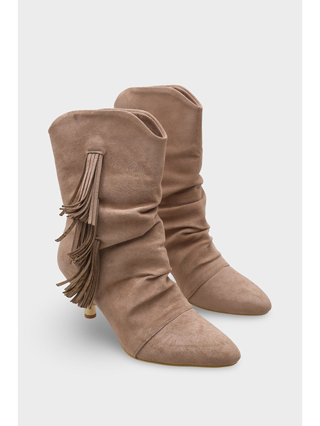 Bej Silva Kadın Vizon Bot-1