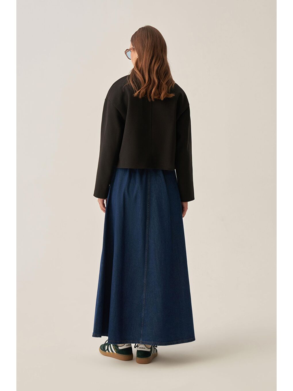 Siyah-Düğmeli Kısa Kaşe Ceket-2