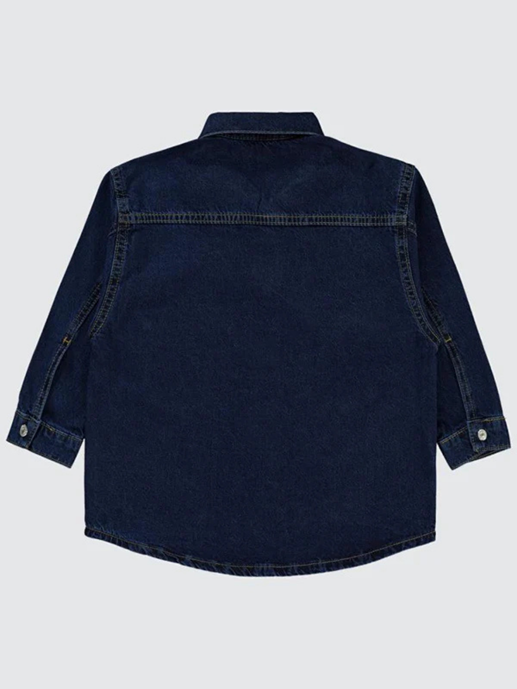 Mavi Erkek Çocuk Oversize Jean Gömlek-1