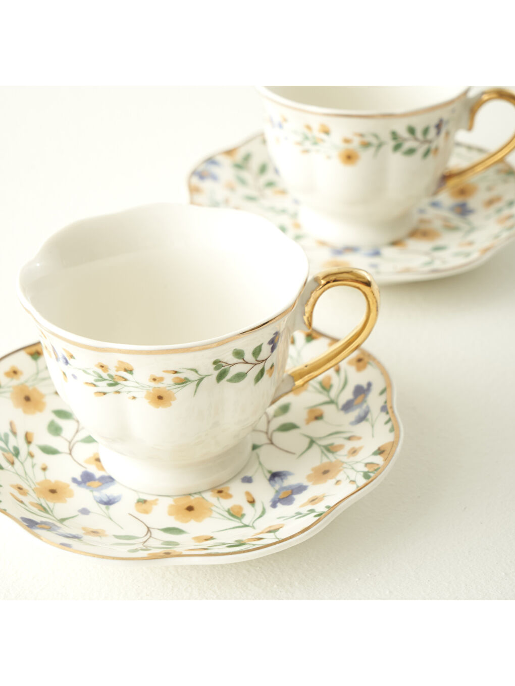 Karışık Juliette Porselen 2'li Kahve Fincanı Seti (90 cc)-1