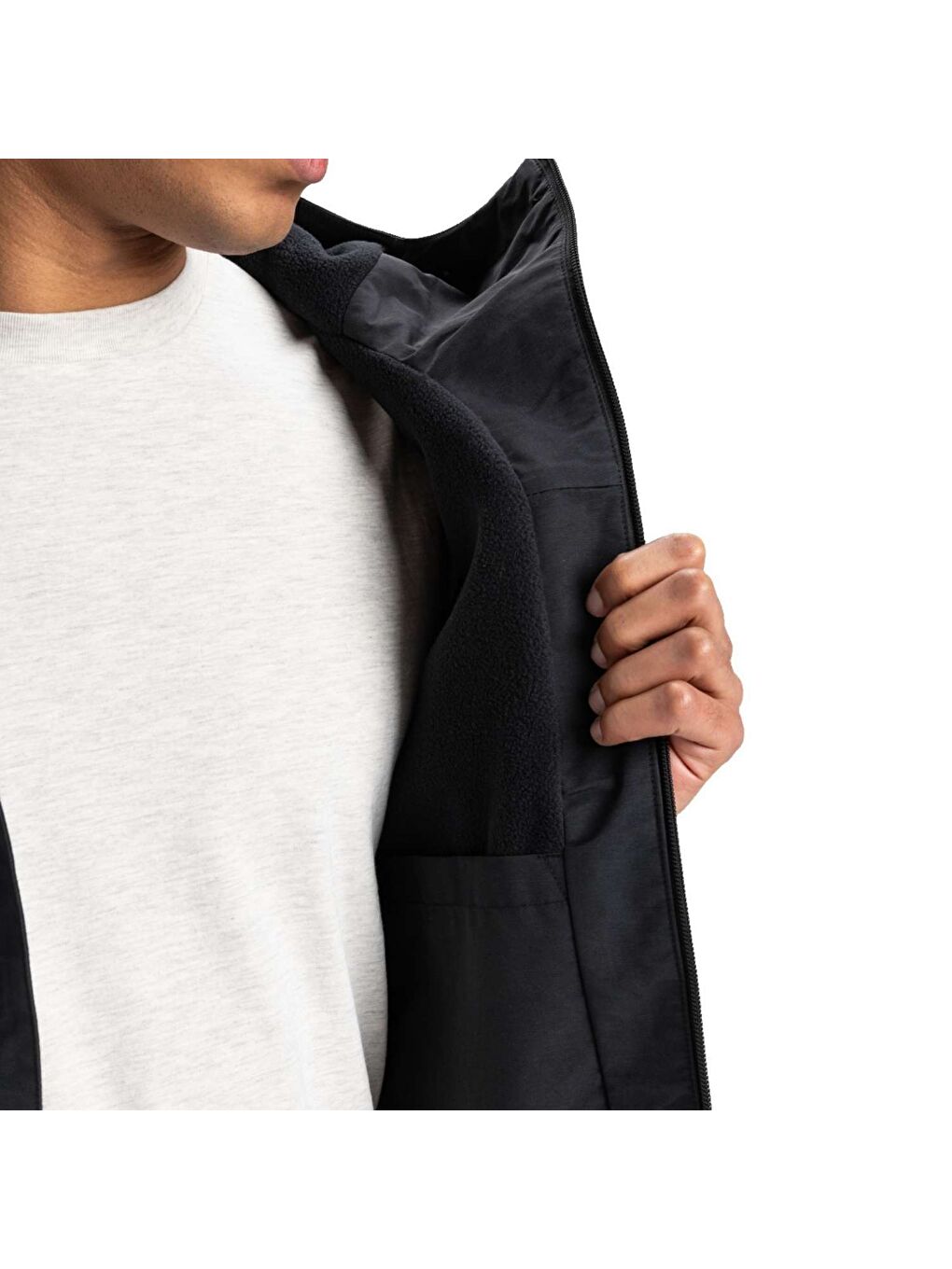 Overcast 3k Warm Jacket Erkek Siyah Mont-3