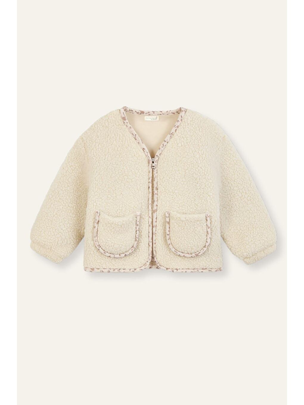 Kız Çocuk Ceketli 3'Lü Takım - Bej-3