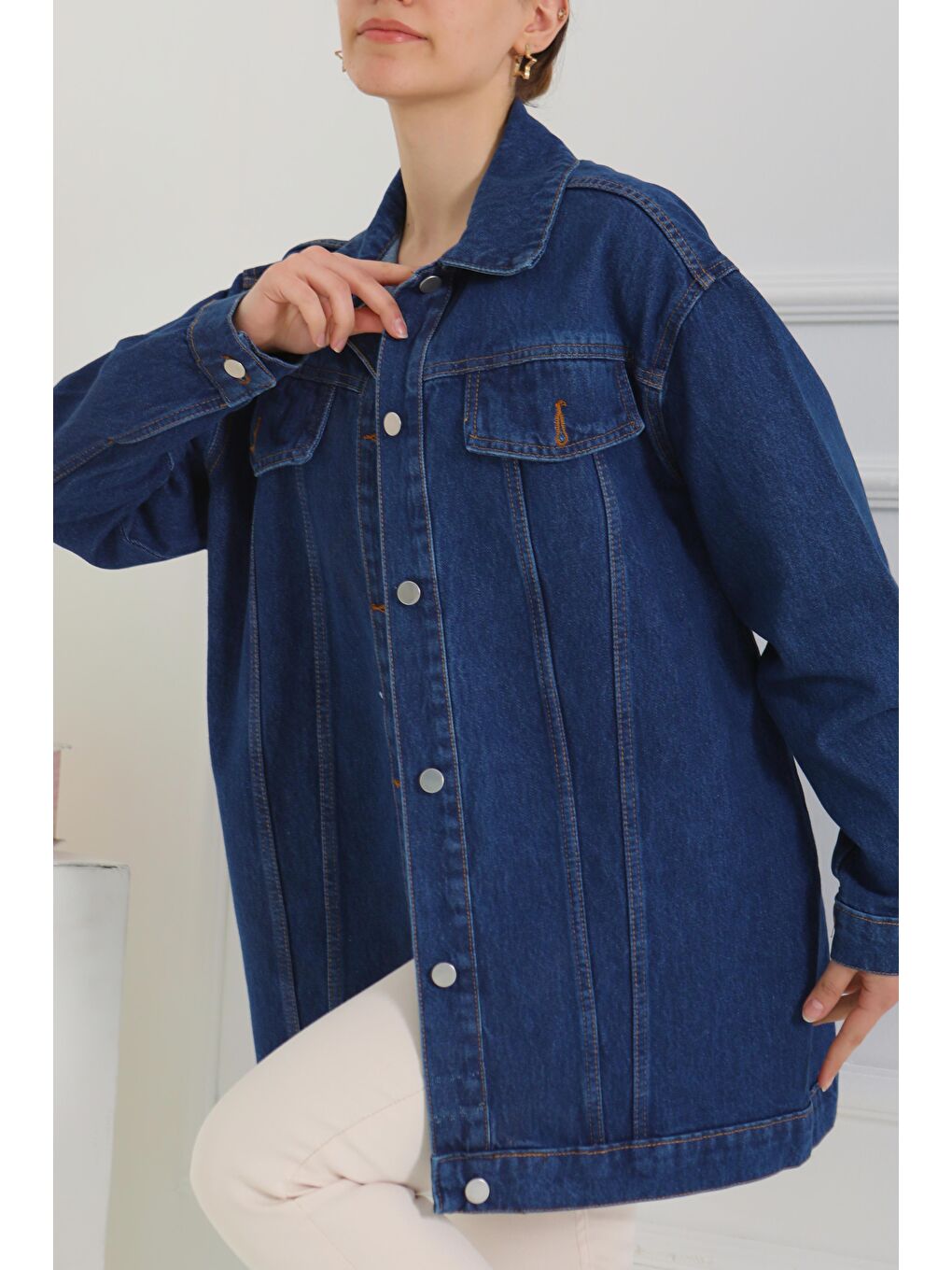 Jean Ceket Koyu Mavi   26771-1