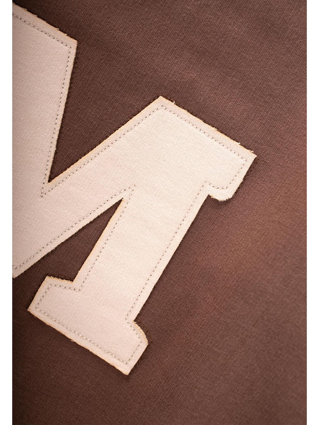 Kahverengi Aplikeli Sweatshirt 3-9 Yaş Koyu Kahve-2