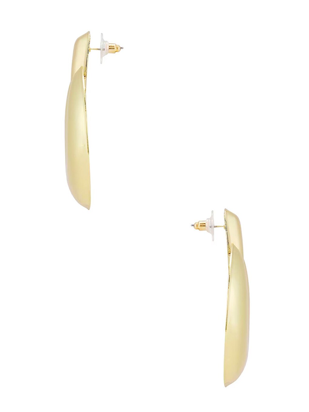 Sarı Lydia Gold Chunky Sallantılı Küpe-4