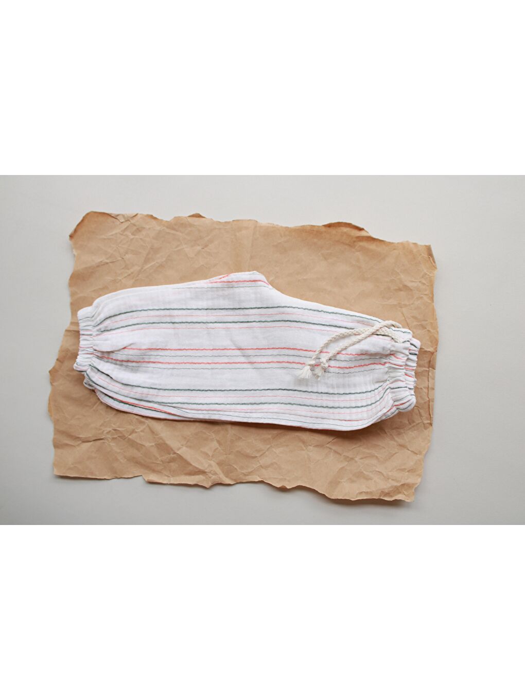 Turuncu-Yeşil Çizgili Pantolon-1