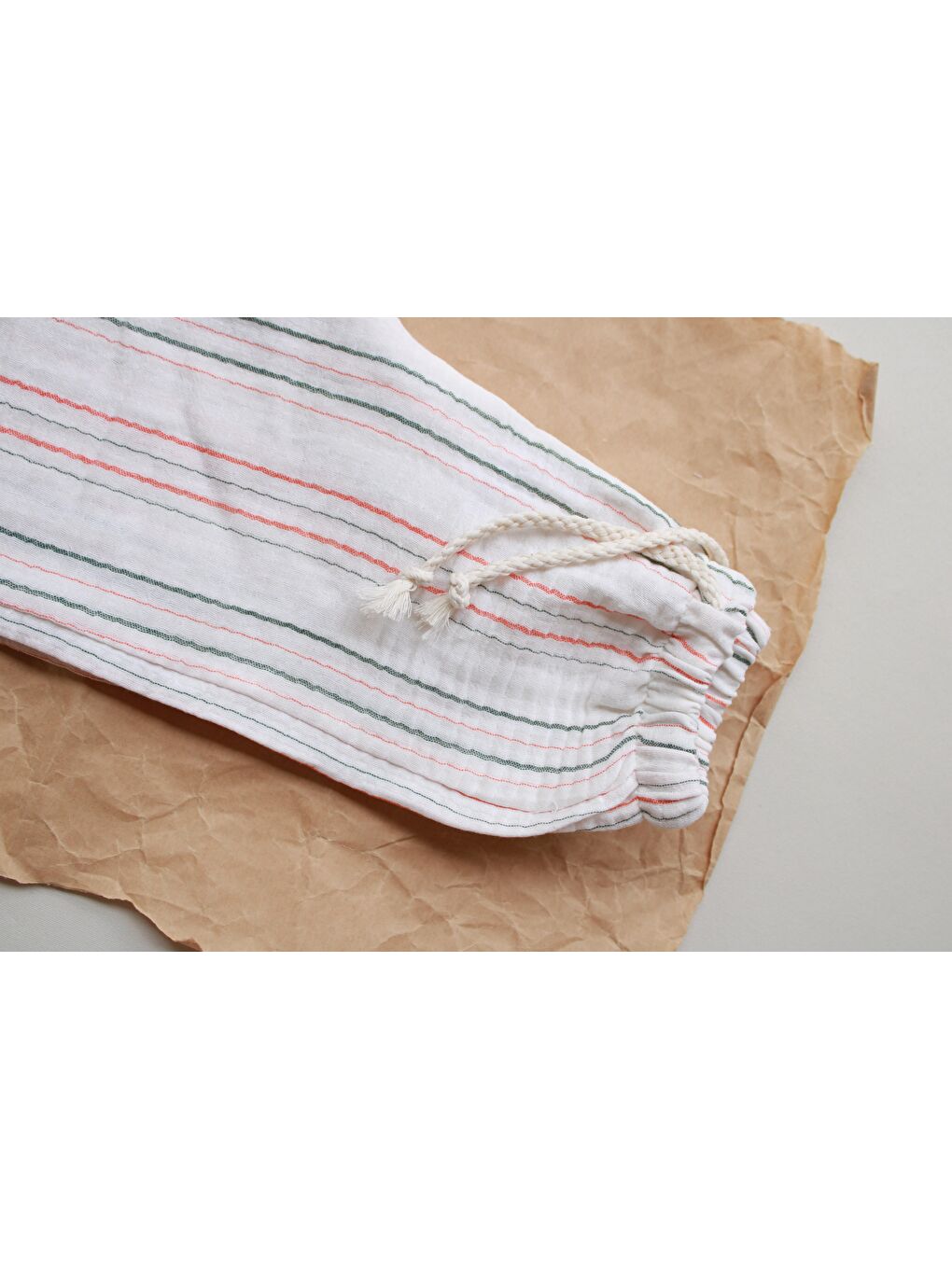 Turuncu-Yeşil Çizgili Pantolon-4