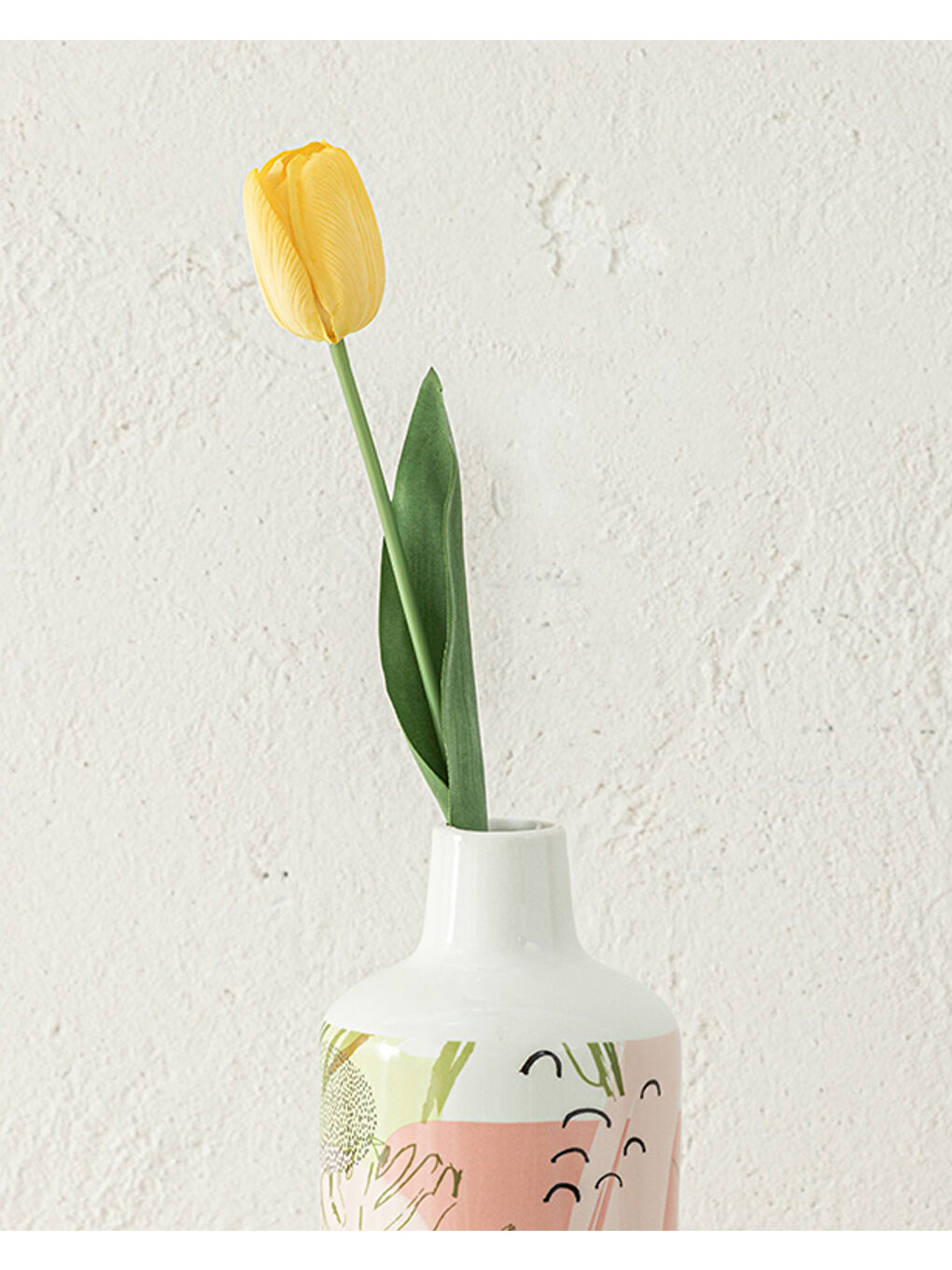 Tulip Garden Tek Dal Yapay Çiçek Sarı