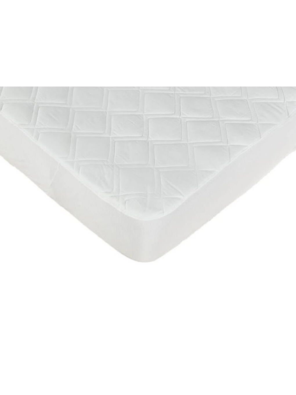 Beyaz Kapitone Telalı Fitted 180x200 Cm Çift Kişilik Alez-1