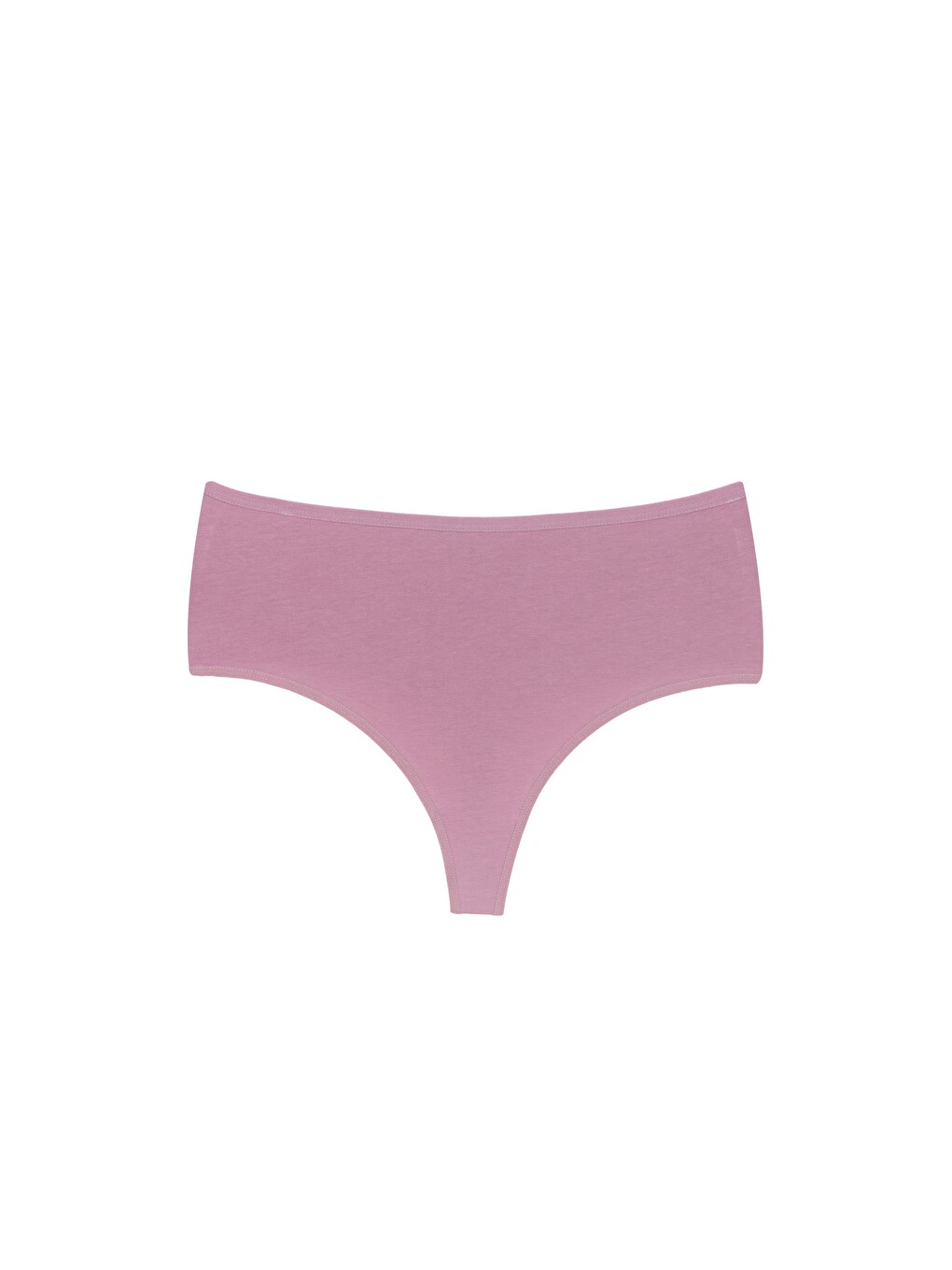 Karışık Kadın Çamaşır Pamuklu Renkli Yükek Bel Tanga 5'li Paket (m-l-xl)-5