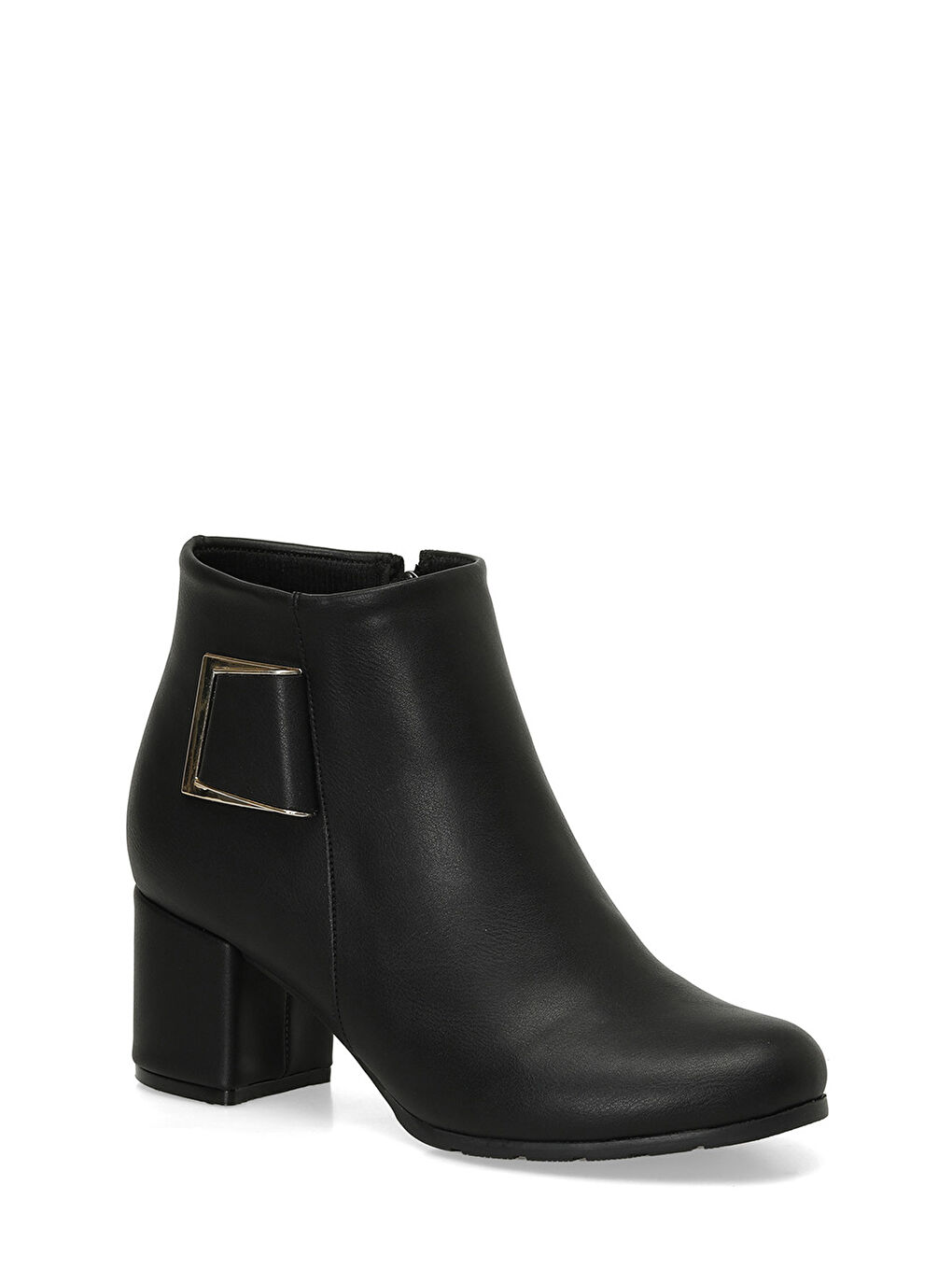 24K-1038 4PR Siyah Kadın Topuklu Bot-1