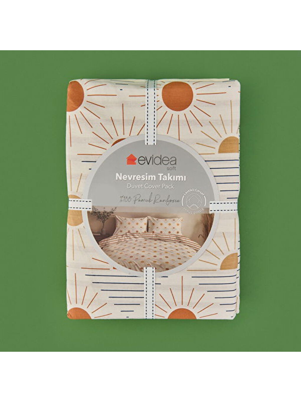 Soft Soleil Çift Kişilik Nevresim Takımı - Bej-2