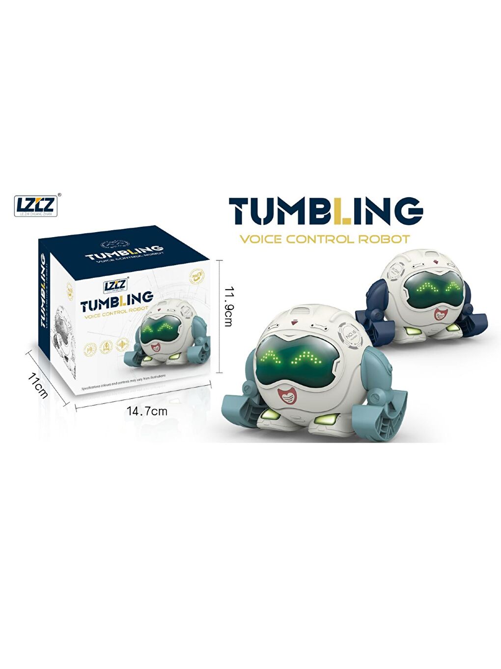 Akıllı Robot Müzikli Takla Atan Robot CTOY-6678-16 GKO-2