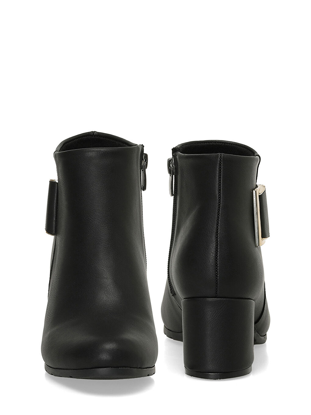 24K-1038 4PR Siyah Kadın Topuklu Bot-4