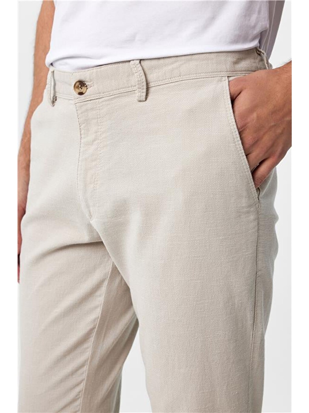 Gri Taş Slim Armürlü Pantolon-2