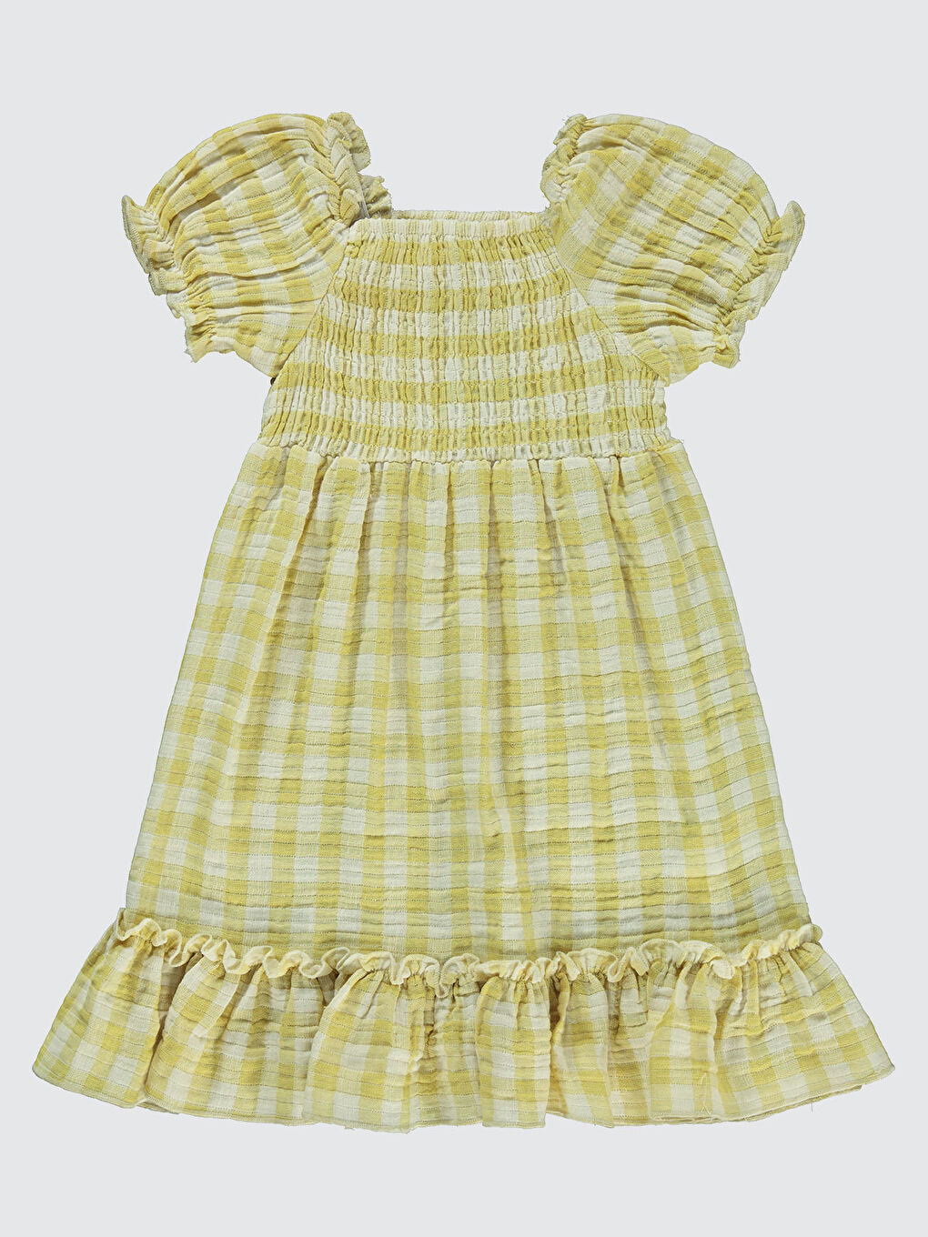 Girls Kız Çocuk Elbise 6-9 Yaş Sarı