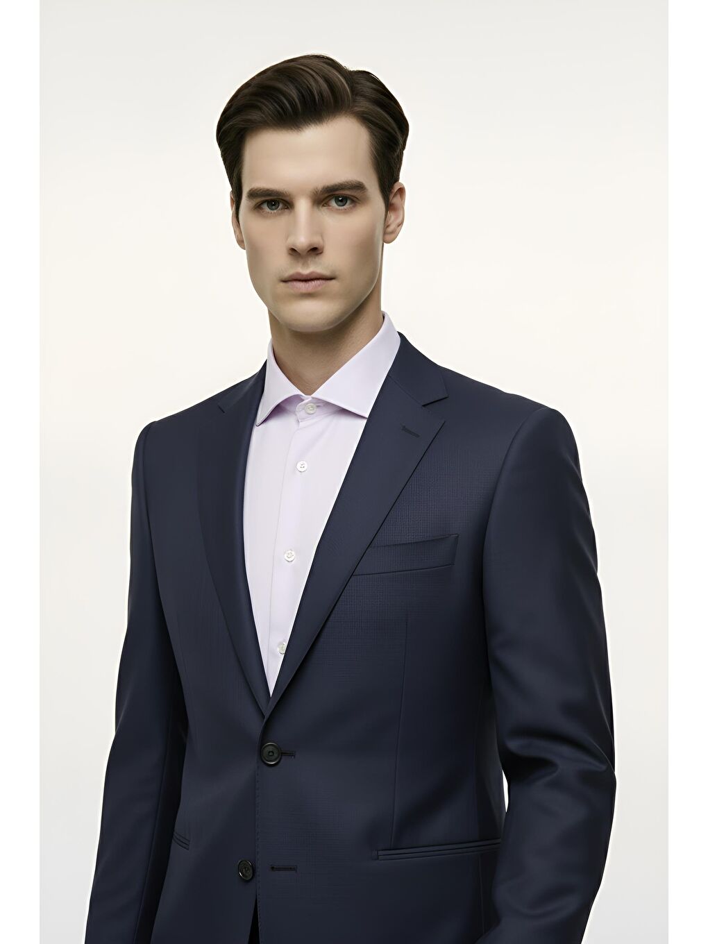 Erkek Lacivert  / Rahat Kalıp Takım Elbise-1