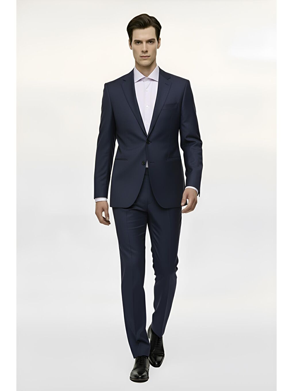 Erkek Lacivert  / Rahat Kalıp Takım Elbise-4